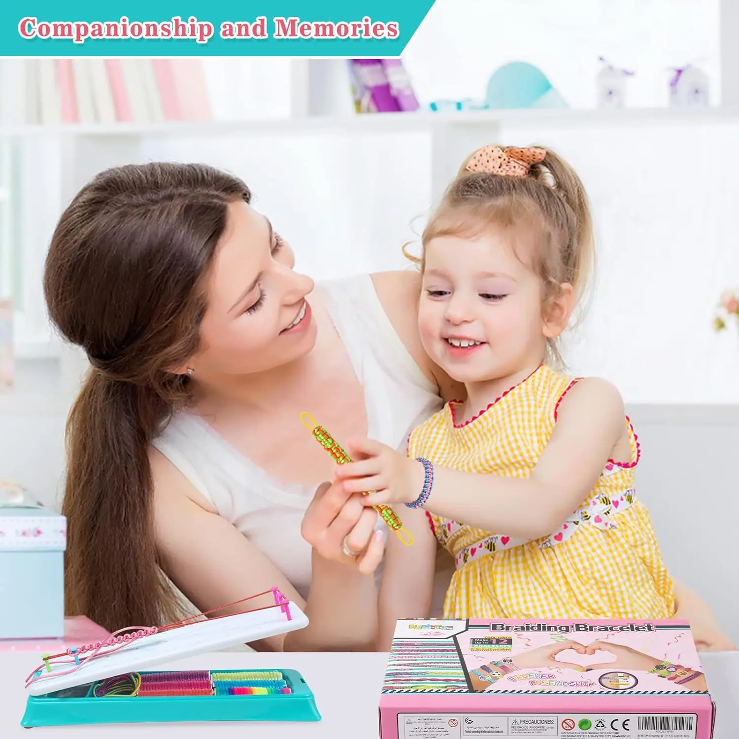 Friendship Bracelets Maker Making Kit, Arts and Crafts for Kids Ages 8-12, Best Birthday Gifts for Teen Girls  Loom Bands