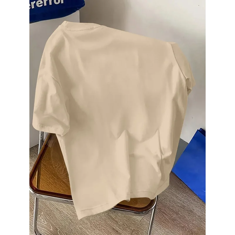 Men100%Cotton Casual round NeckTT-shirt Bear Pattern Printed Short Sleeve Summer Fashion Perfect Choice Suitable for Men's Gift