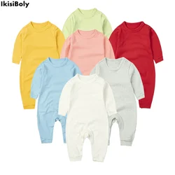 Newborn Ropa Bebe 0 To 3 Months One Piece Romper Jumpsuits for Baby Girl Boy 100% Cotton Bodysuit Long Sleeve Onesie Outfit 2023