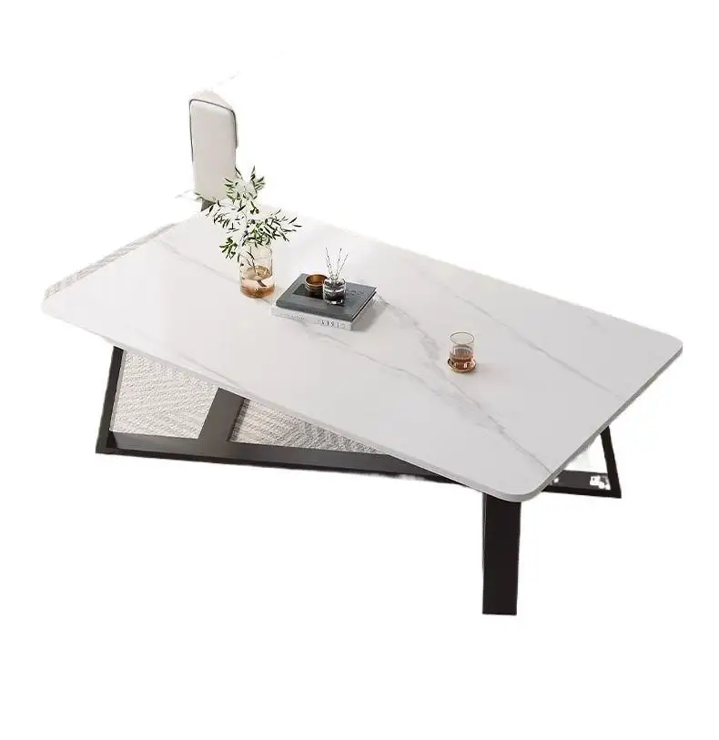 

Household small apartment tea table light luxury modern simple tea table creative Internet celebrity rectangular coffee table