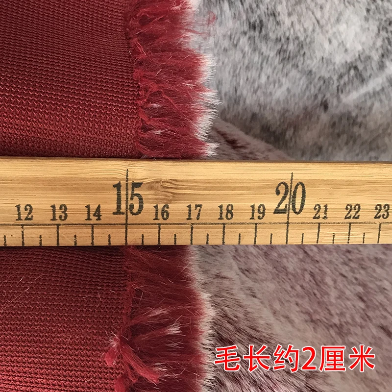 dye tip thicken soft rabbit faux plush fur fabric for patchwork winter coat pillow vestcollar 2cm pile plush fur tissu telas