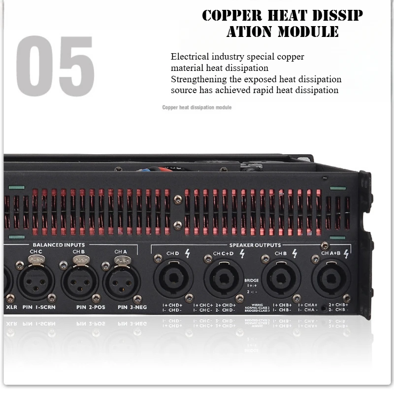 Professional Pure Copper Power Amplifier FP10000Q Bar Line Array Amplifier High Power Amplifier for Stage Performance