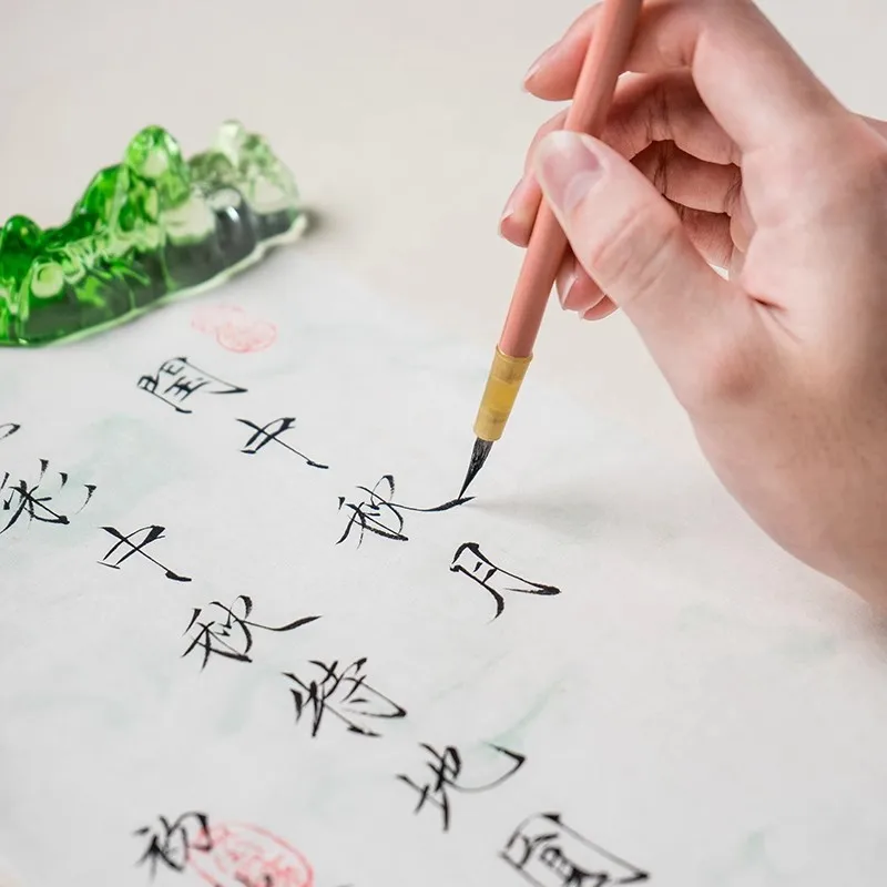 رقيقة خط الخط فرشاة Shoujinti مخصصة للكتابة فرشاة الصوف ابن عرس الذئب مرونة الشعر Xiaokai فرشاة لوازم الرسم الفني