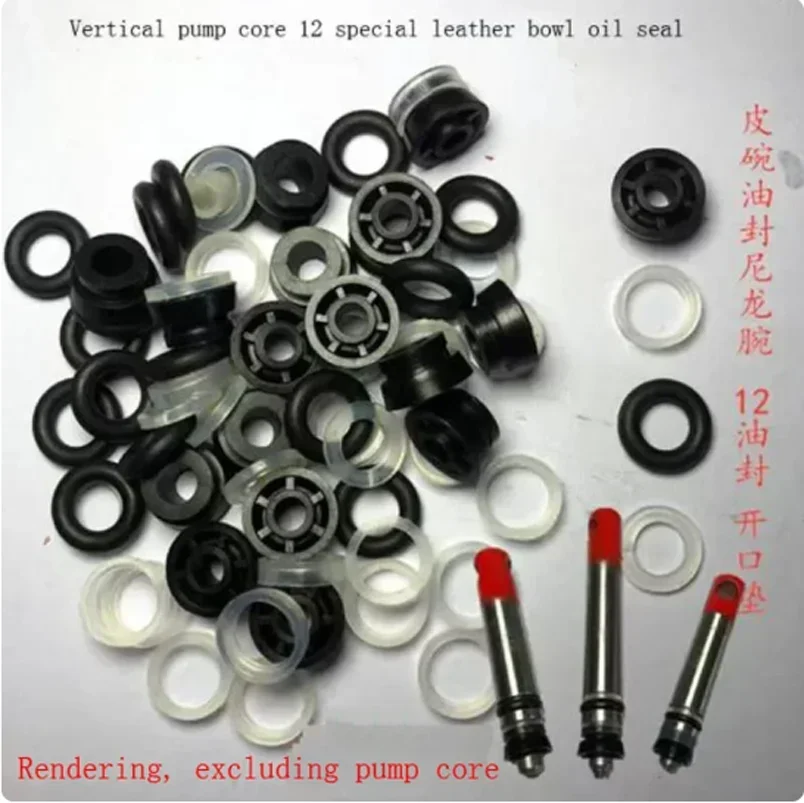 Imagem -03 - Ferramenta de Reparo do Carro Acessórios Vertical Jack Pump Core Junta de Vedação de Óleo Antiquada Tigela de Couro 11 mm 12 mm Conjuntos