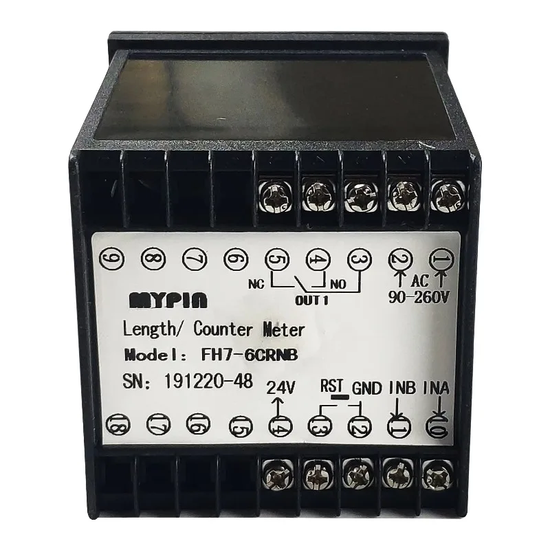 Compteur et compteur de longueur à 6 chiffres série FH, compteur de réinitialisation (FH7-6CRNB)