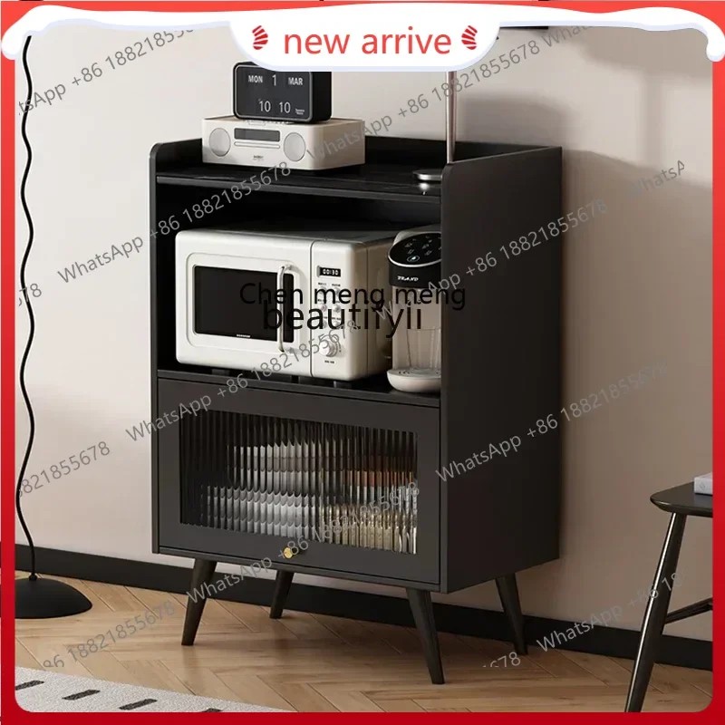 SS ss7486 Slate dining side cabinet retro style black multi-functional tea cabinet living room kitchen wall storage locker