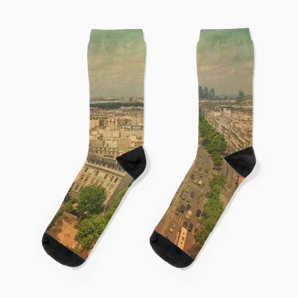 

Champs Elysees, Paris Socks gifts set tennis funny gifts Luxury Woman Socks Men's