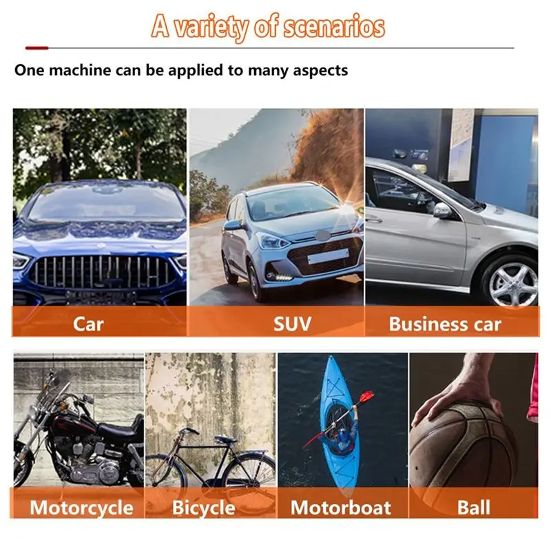 Bomba de ar elétrica sem fio, compressor de ar, bomba de ar elétrica para bateria de 18v, nova