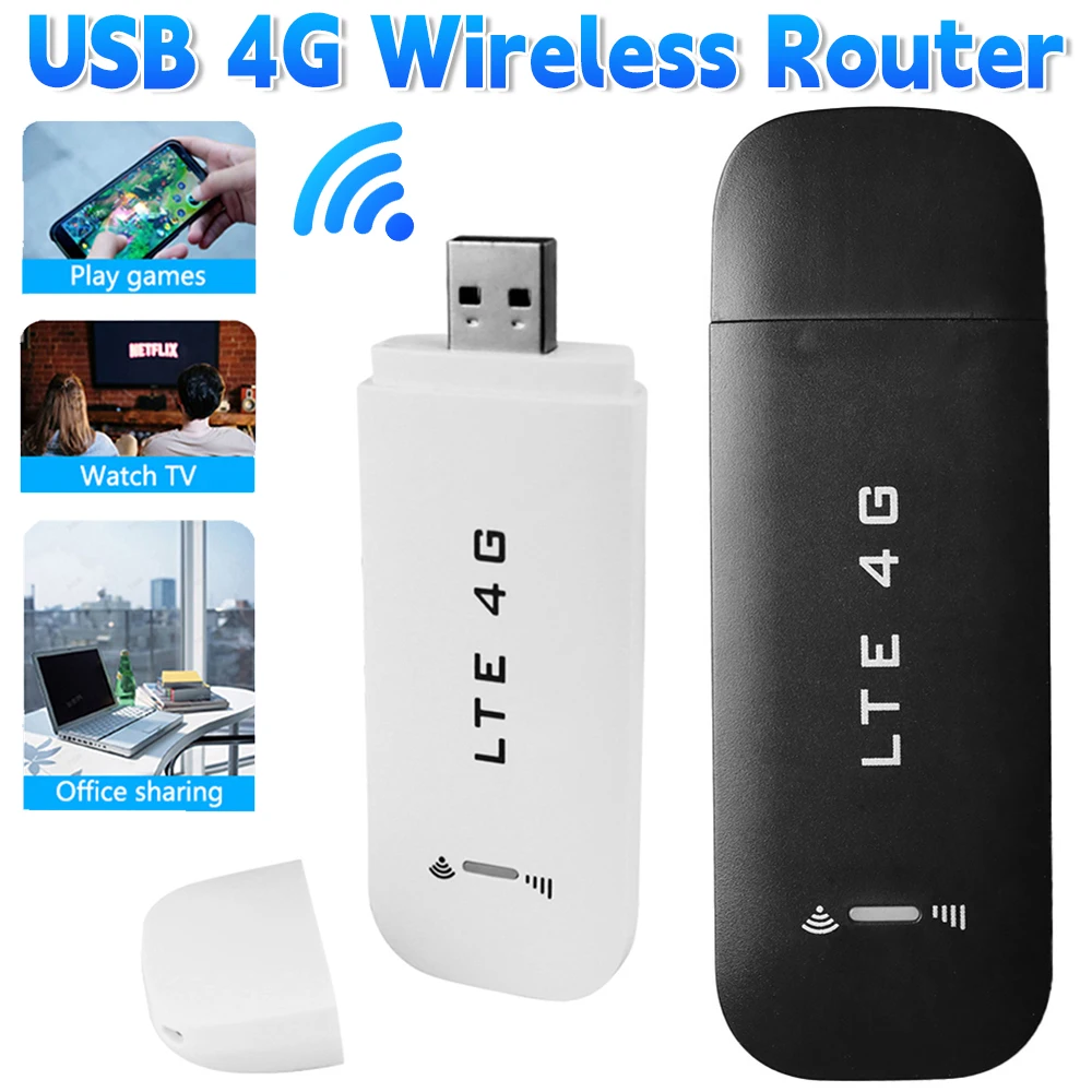 

Portable Wireless USB WiFi Adapter 150Mbps High Speed 4G Router with SIM Card Slot for Laptops Notebooks Supports 8 users