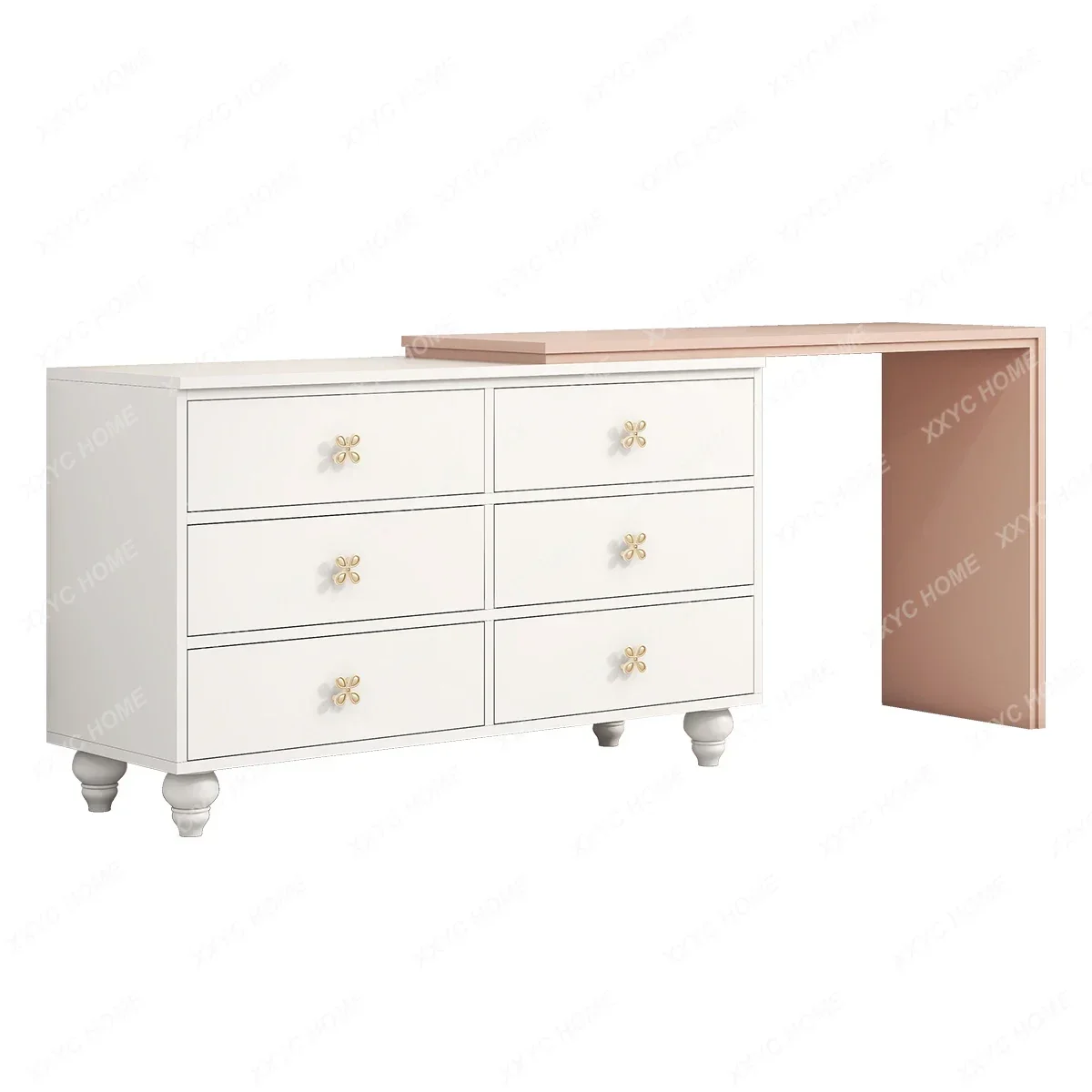 

Оригинальный шкаф "Вишневый цветок", небольшой Выдвижной шкаф