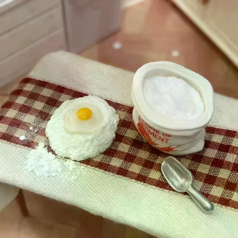 1 Set Leuke Miniatuur Poppenhuis Mini Meelzak Kit Model Spelen Keuken Voedsel Voor Pop Accessoires Speelgoed Woondecoratie