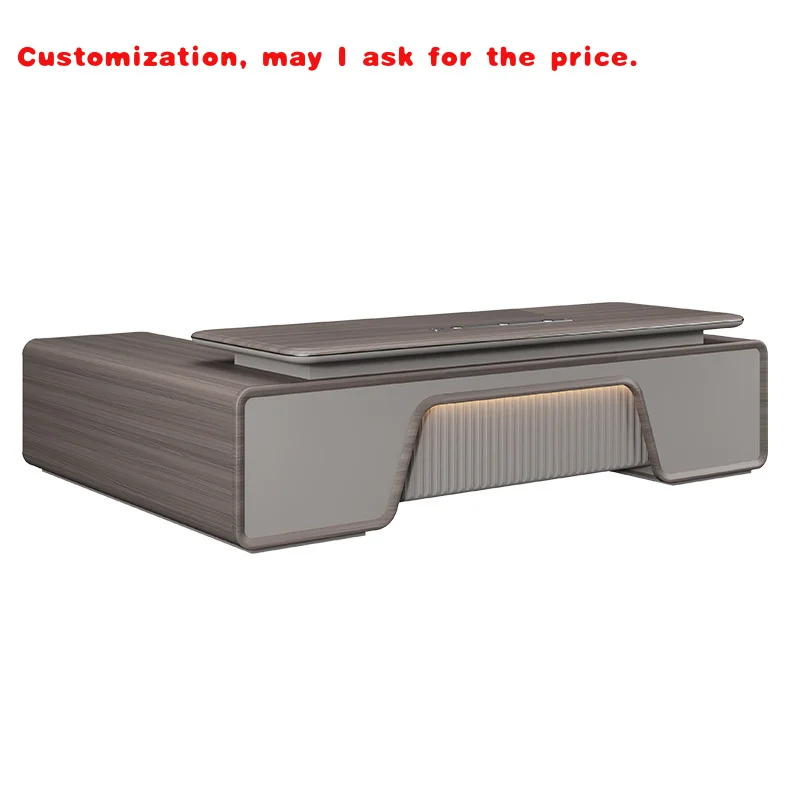 

На заказ.Настольный офисный роскошный офисный стол Ceo, высококачественный исполнительный стол, современный большой компьютерный стол