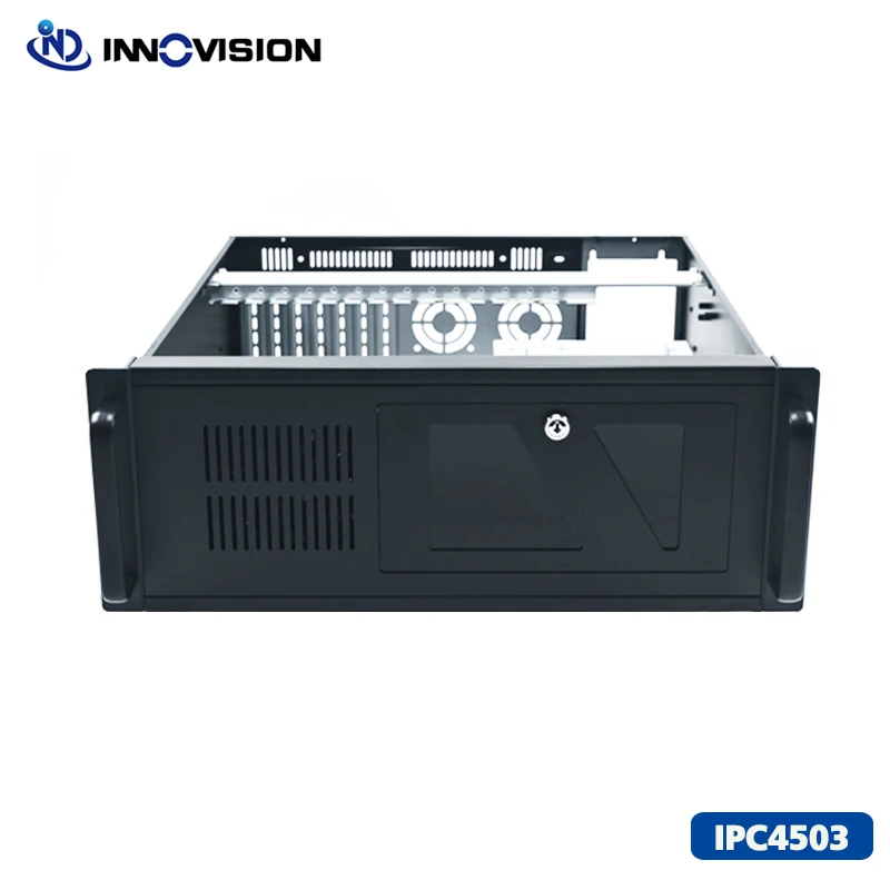 Imagem -02 - Industrial Server Case Logotipo Oem Disponível 4u Rackmount Ipc Case L450 mm Suporte Atx Board Novo e Econômico Ipc4503 4u