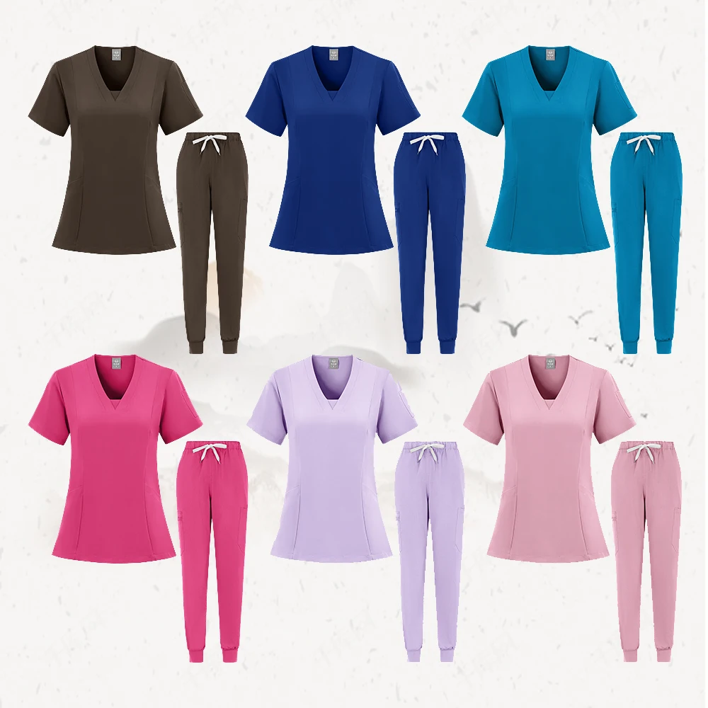 Wysokiej jakości damski strój medyczny akcesoria pielęgniarskie lekarz kliniczny ubrania robocze męski peeling opieka zdrowotna apteka odzież robocza