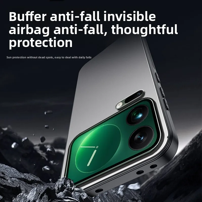 حافظة لهاتف Xiaomi 17 Pro Max جديدة معدنية متجمدة على شكل قرص العسل تبديد الحرارة غطاء مضاد للسقوط لهاتف Xiaomi17 Pro مقاوم للصدمات Funda #5