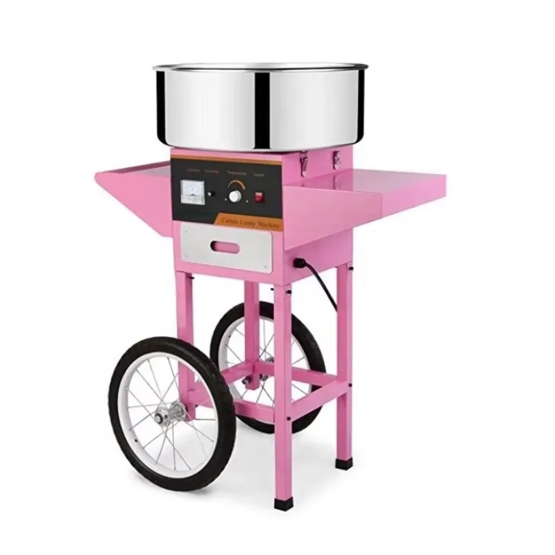 Commercia Electric Sugar Cart Professional Cotton Candy Machine Home Cotton Candy Floss Machine with Cart
