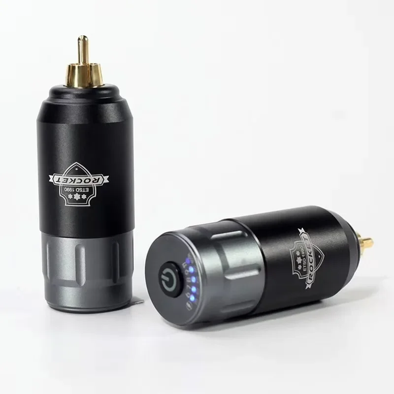 

Профессиональный беспроводной блок питания для татуировок Mini Rocket с интерфейсом RCA, вращающаяся тату-ручка, принадлежности для татуировок