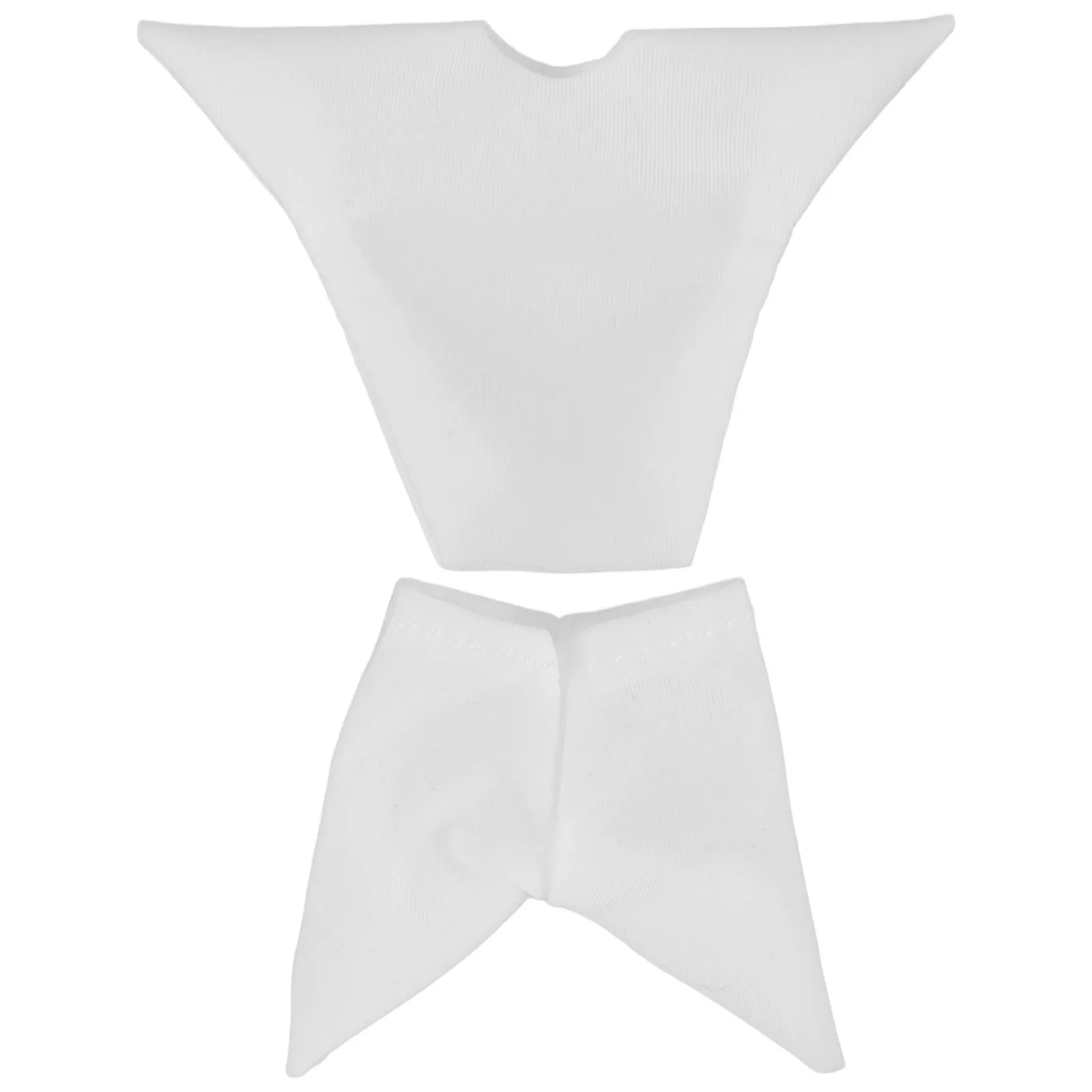 

White Ob11 Low Collar Elastic Shirt Anti-Staining Soft Breathable Base Top for 1:12 Scale Baby Safe Material Fashionable