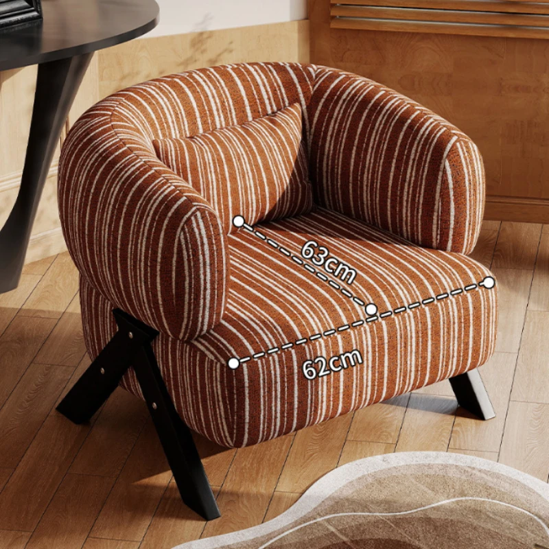 light luxury sofa chair designer high-end fabric leisure armchair lounge area French poltronas decorativa luxo home furniture