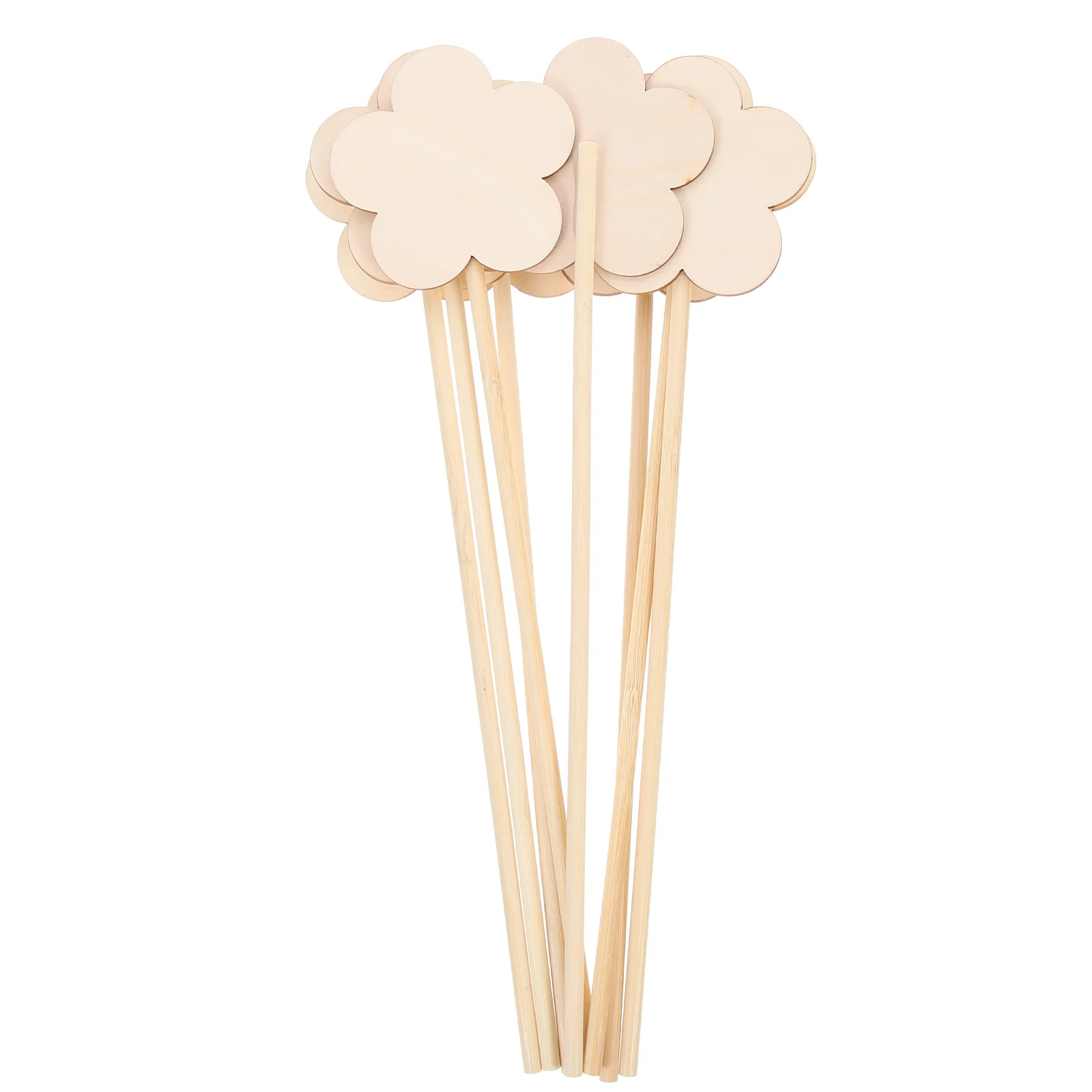 8 قطعة عصا الجنية الخشبية لتقوم بها بنفسك عدة الحرفية لم تنته العصي الفارغة للأطفال نشاط اللوحة الأطفال اليدوية مشروع فني ديكور #1