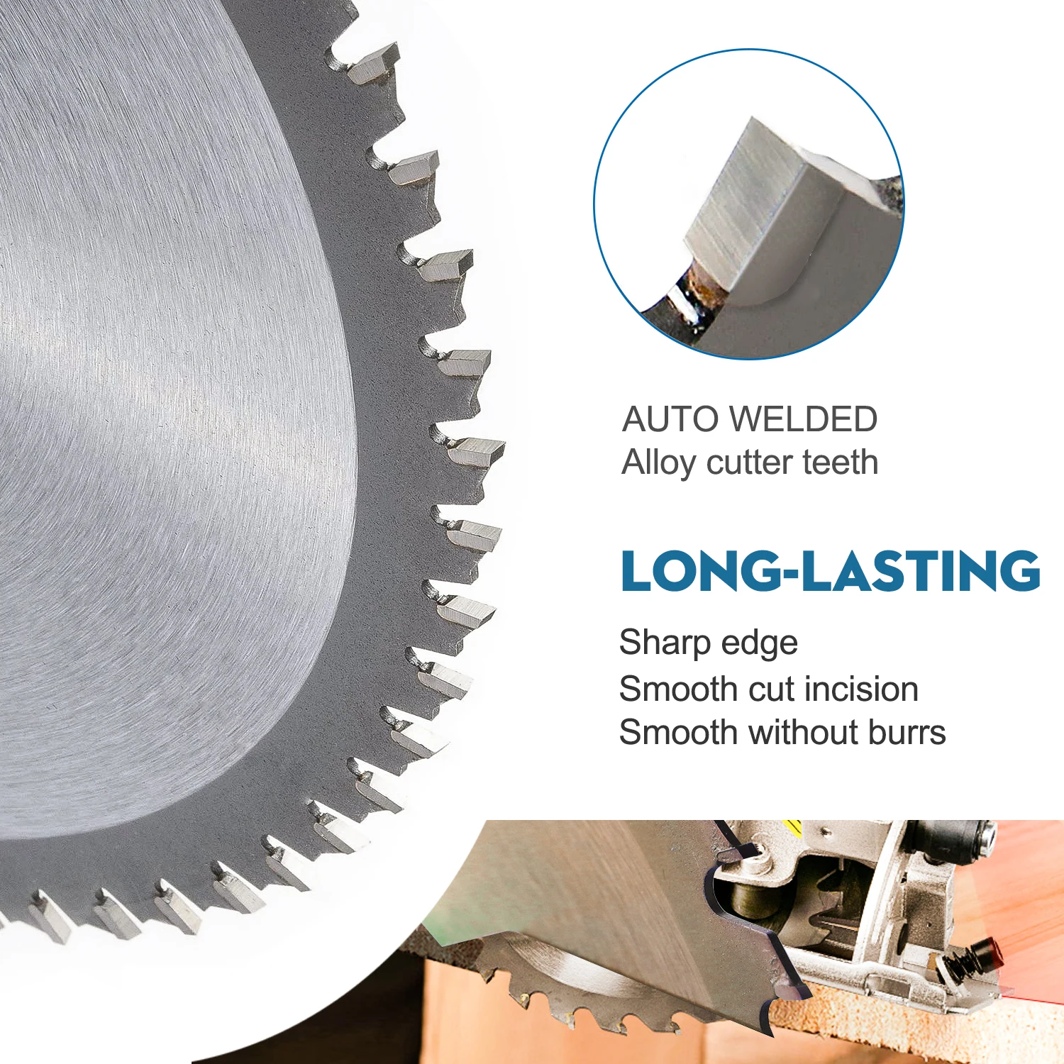 HAMPTON 5 Stück 85mm Durchmesser 24/30/36 Zähne Hartmetall-Kreissägeblatt Mini TCT Trennscheibe Holzsägeblätter – Detail 2