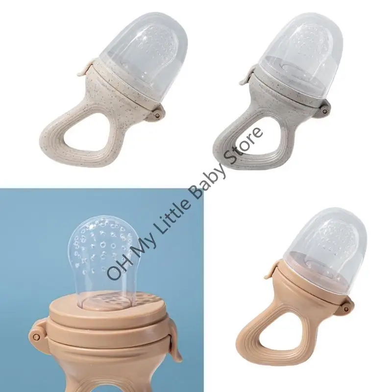 M76C المحمولة طعام الأطفال الفاكهة المغذية مصاصة الرضع التسنين لعبة خالية من BPA دائم