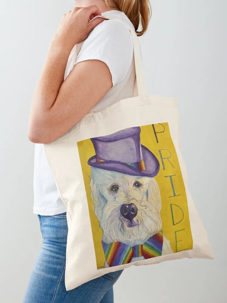 

Pride Poodle Tote Bag cloth bag woman shopper bag women reusable shopping bags cute pouch