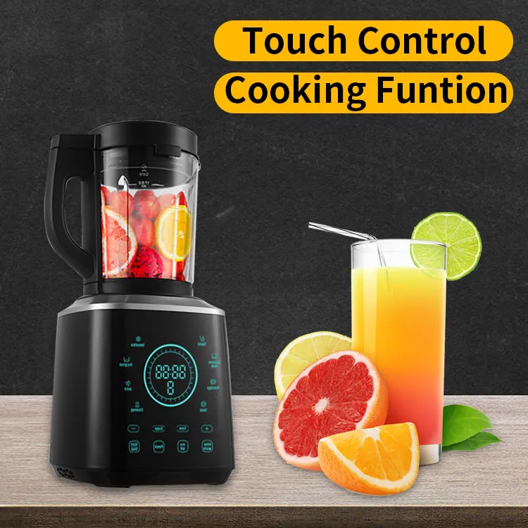 Multifunctional heavy duty commercial industrial food Processor Smoothie ice nutri glass super touch screen Blender