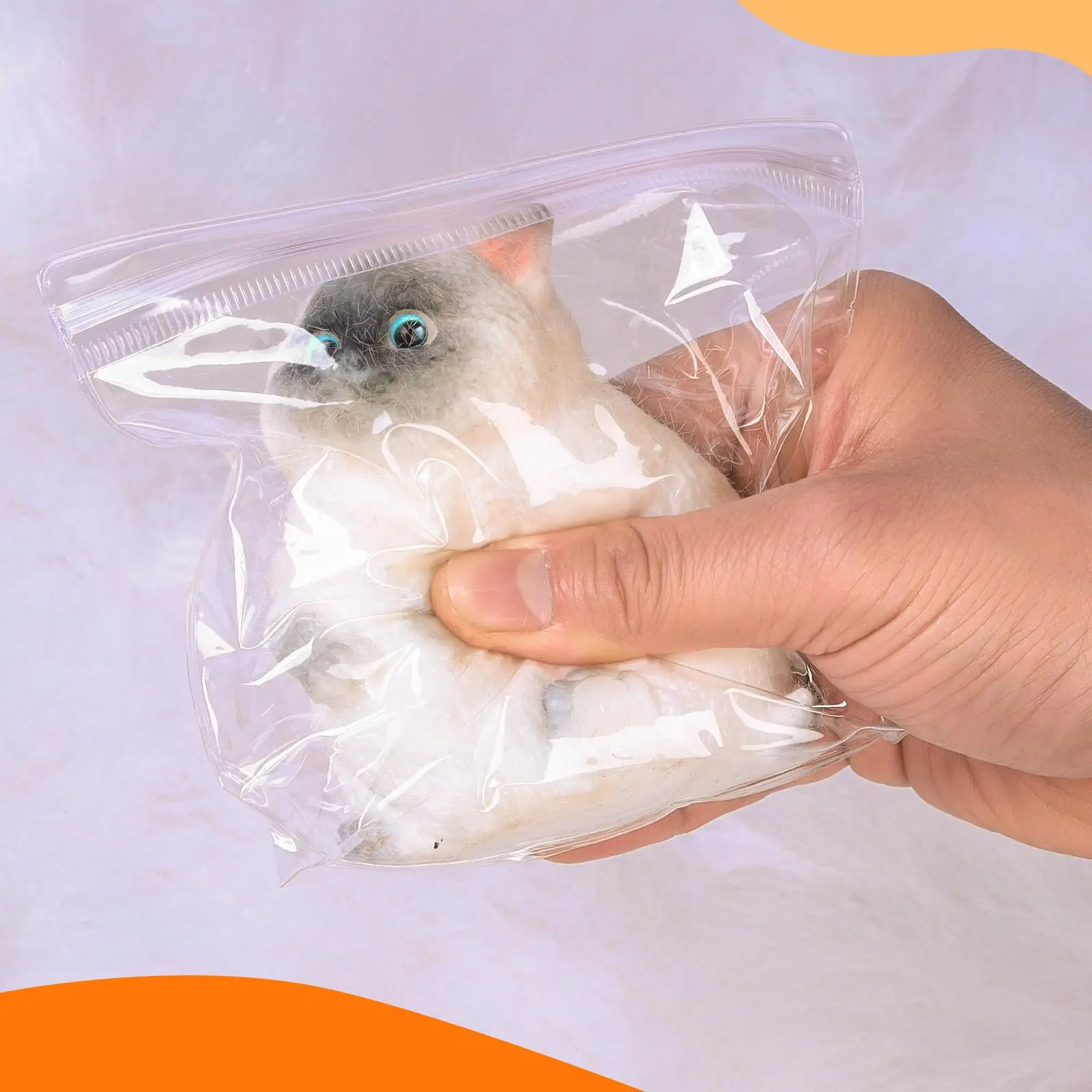 Weiches Niedliches Katzen-Squishy-Spielzeug Kawaii Langsam Aufsteigende Tierfigur Stressabbau-Spielzeug Mini Plüschähnliches Geschenk für Kinder und Erwachsene – Detail 5