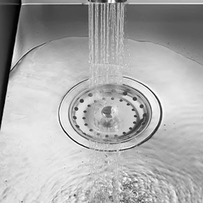 2 Stück Wasserabflusskorb Ersatz-Spülbeckenstopfen Stopper für Abfluss und Filter