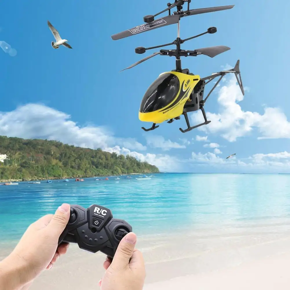 RC Mini Helicopter 2-way Remote Control Helicopter With Light Fall Resistant Remote Control Helicopter For Children Toy Gif E8Y1