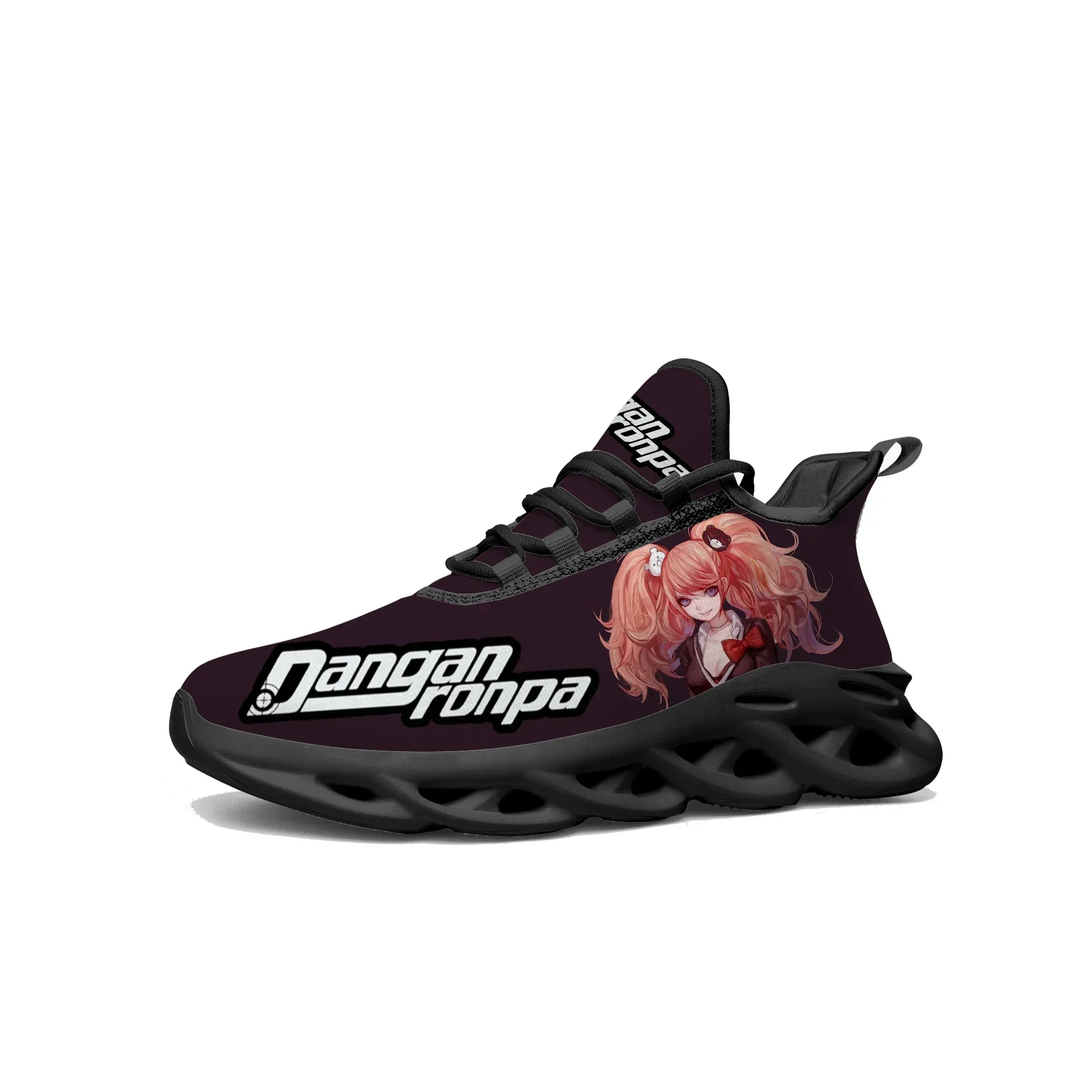 Cartoon Game Human Danganronpa Junko Enoshima Sneakers Mens Womens Sports Running Shoes High Quality Tailor Made Lace Up Shoes