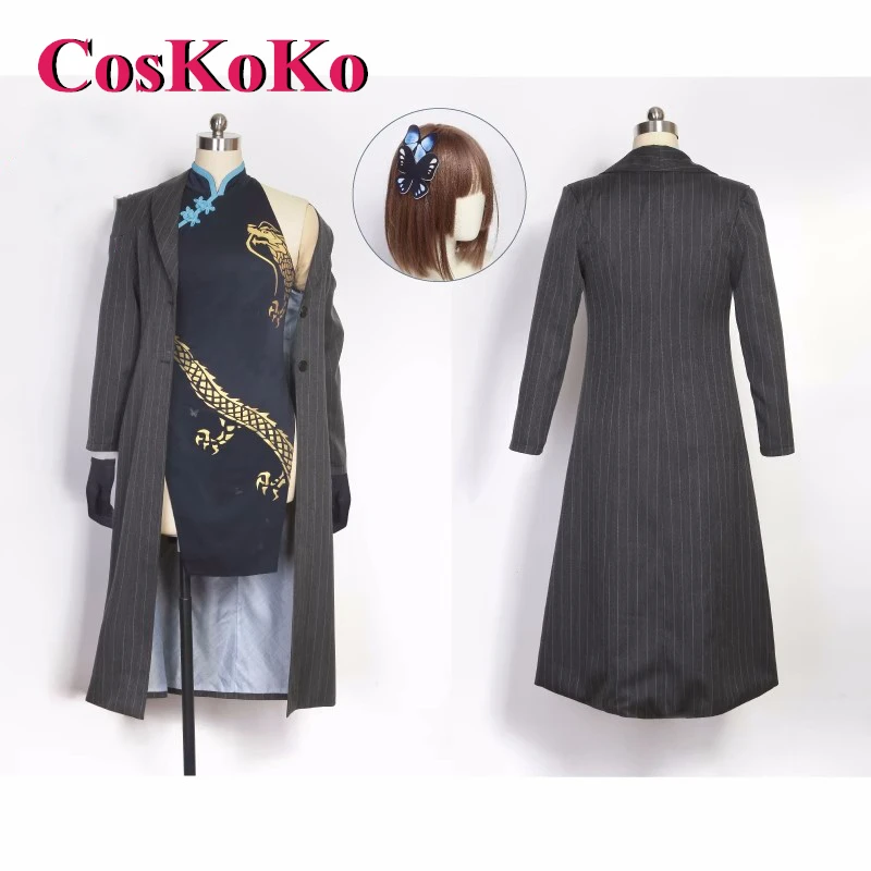 CosKoKo Kisaki Cosplay Anime Game Blue Archive Costume Sweet Elegant Cheongsam Dress Women Halloween Party Role Play Clothing