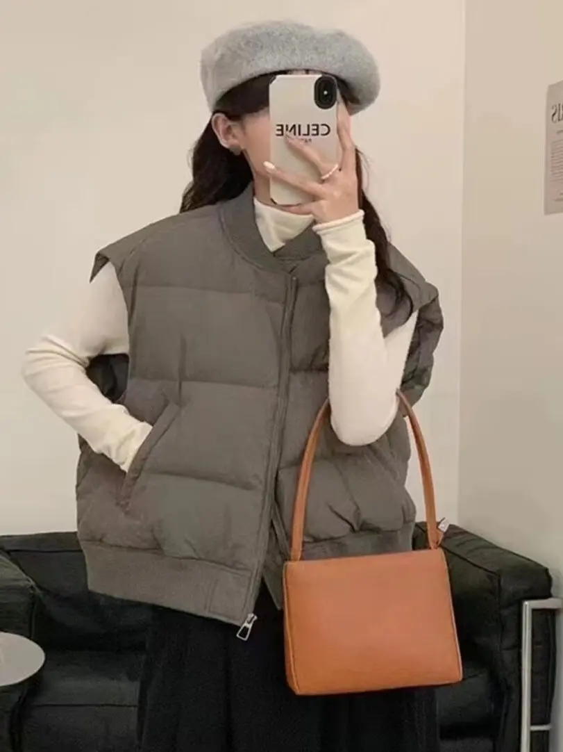 Faionable الكورية ort المحاصيل سترة المرأة فضفاضة التخسيس عادية الخريف الشتاء القطن Jaet سترة مريحة للتنفس #1