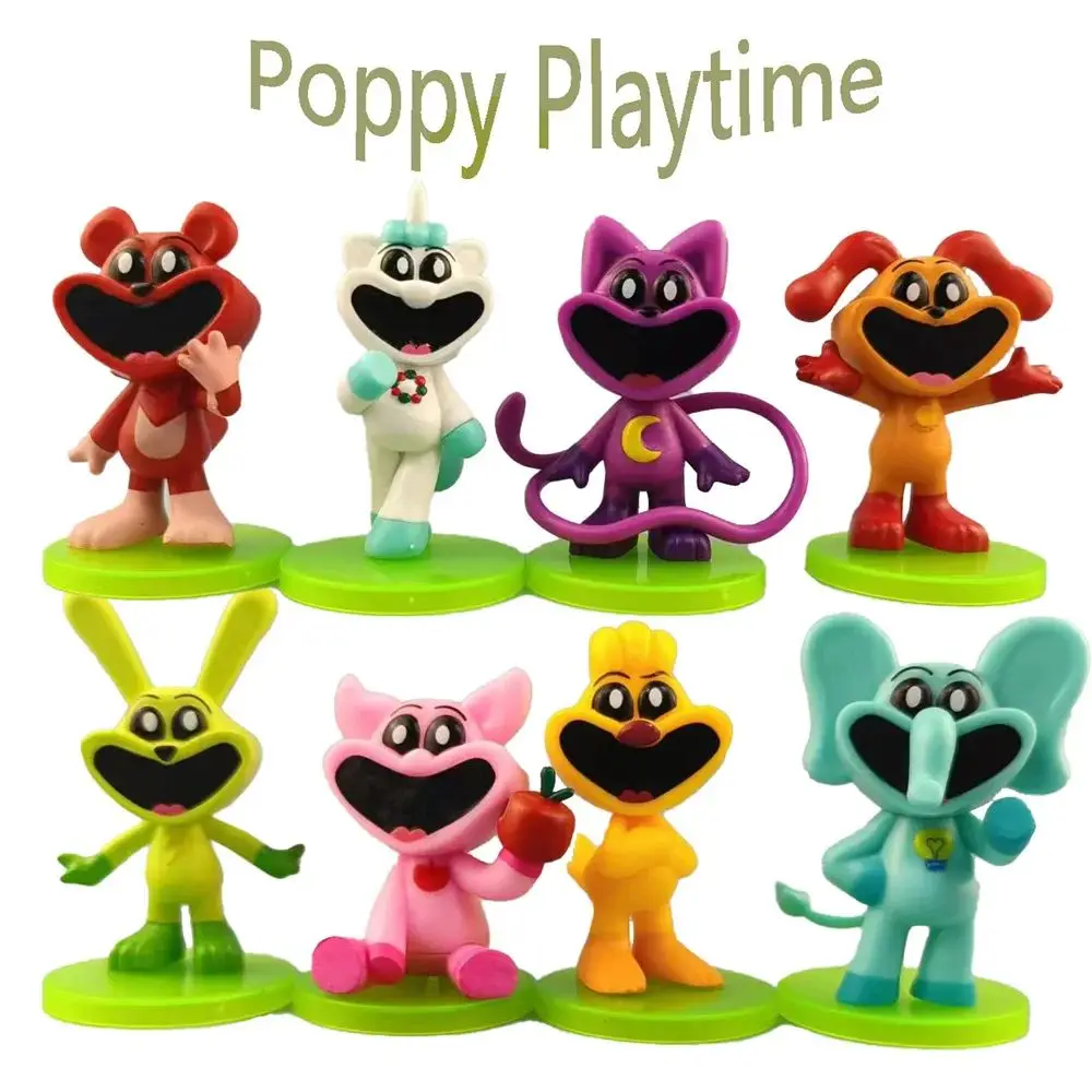 Game Anime Figure Garten Of Banban Rainbow Friends Poppy Playtime Goose Goose Duck Kids Toys Set Action Figures Christmas Gifts