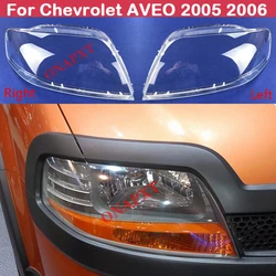 Car Headlight Transparent Lampshade Shell Headlights Lampshade head light lamp cover For Chevrolet AVEO 2005 2006