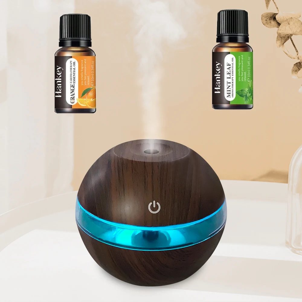 Winter Wellness Essential  Heated Wood Humidifier & Aromatherapy Diffuser with Auto-Off (300ml)