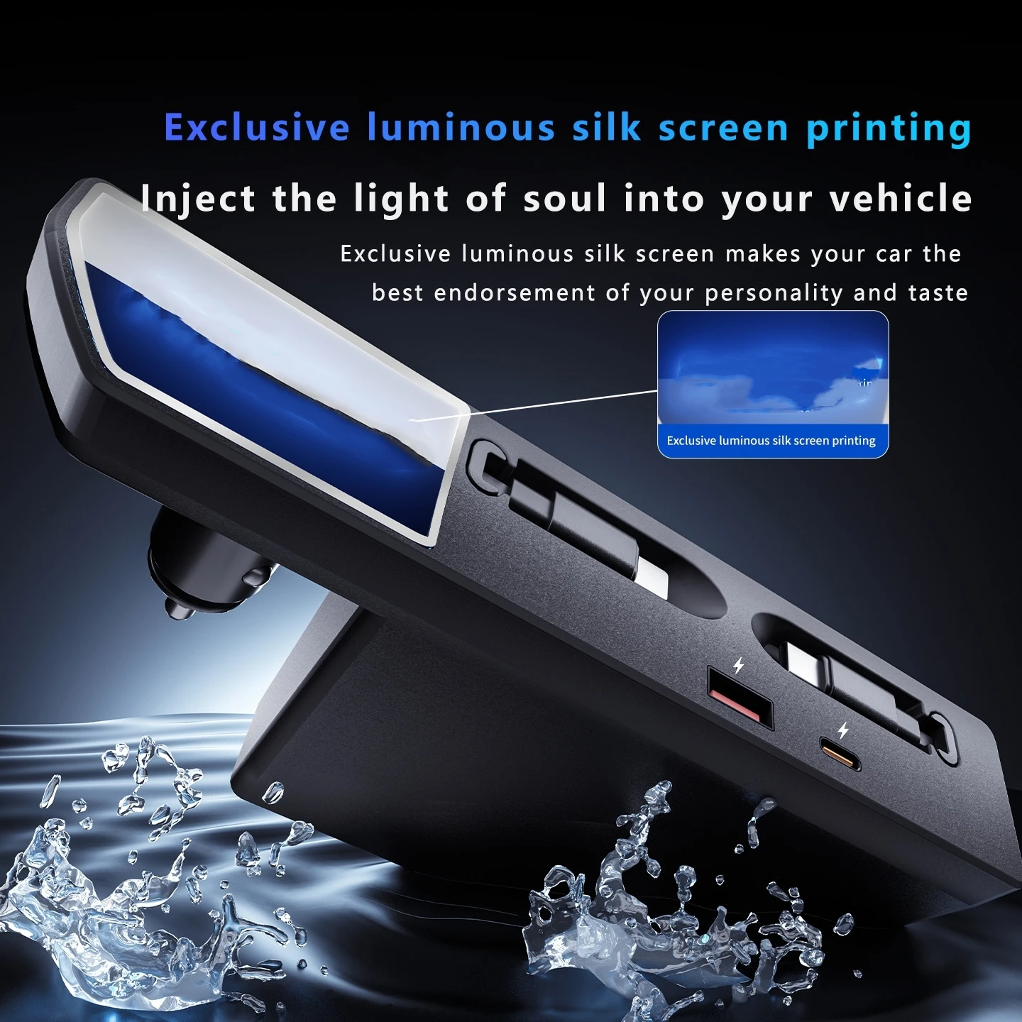 2019-2025 para VW Passat cargador rápido de coche estación de acoplamiento 130W encendedor de cigarrillos divisor convertidor USB