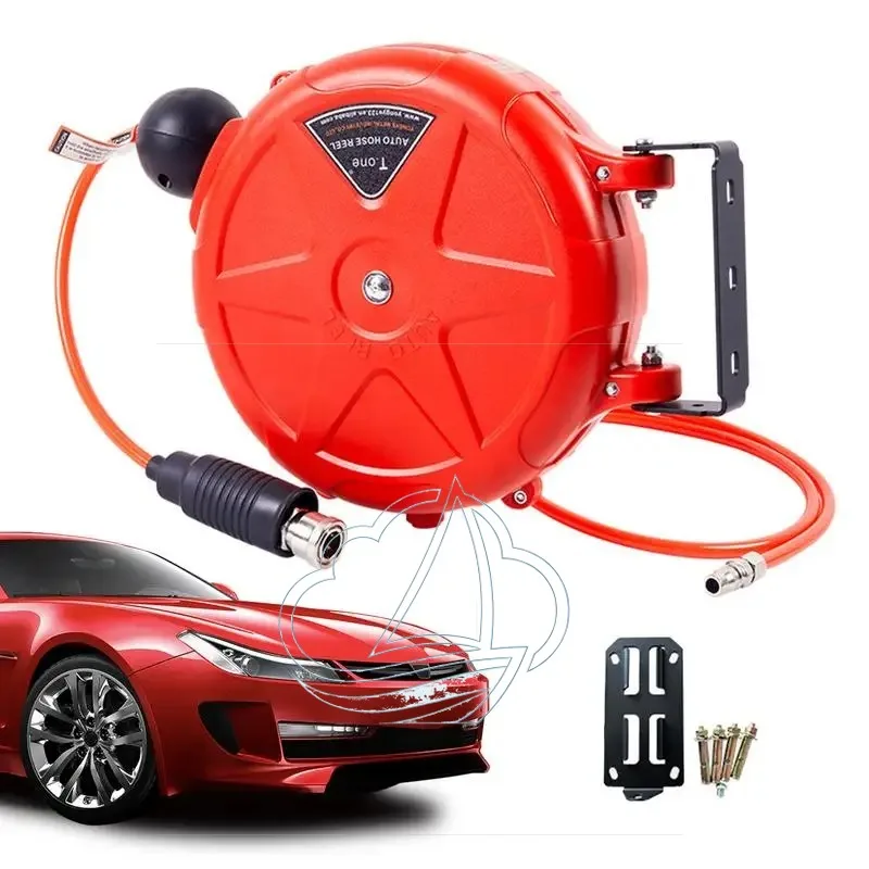 

Commercial Wall Mounted Air Hose Reel 10m Automatic Rewind Compressor Accessory