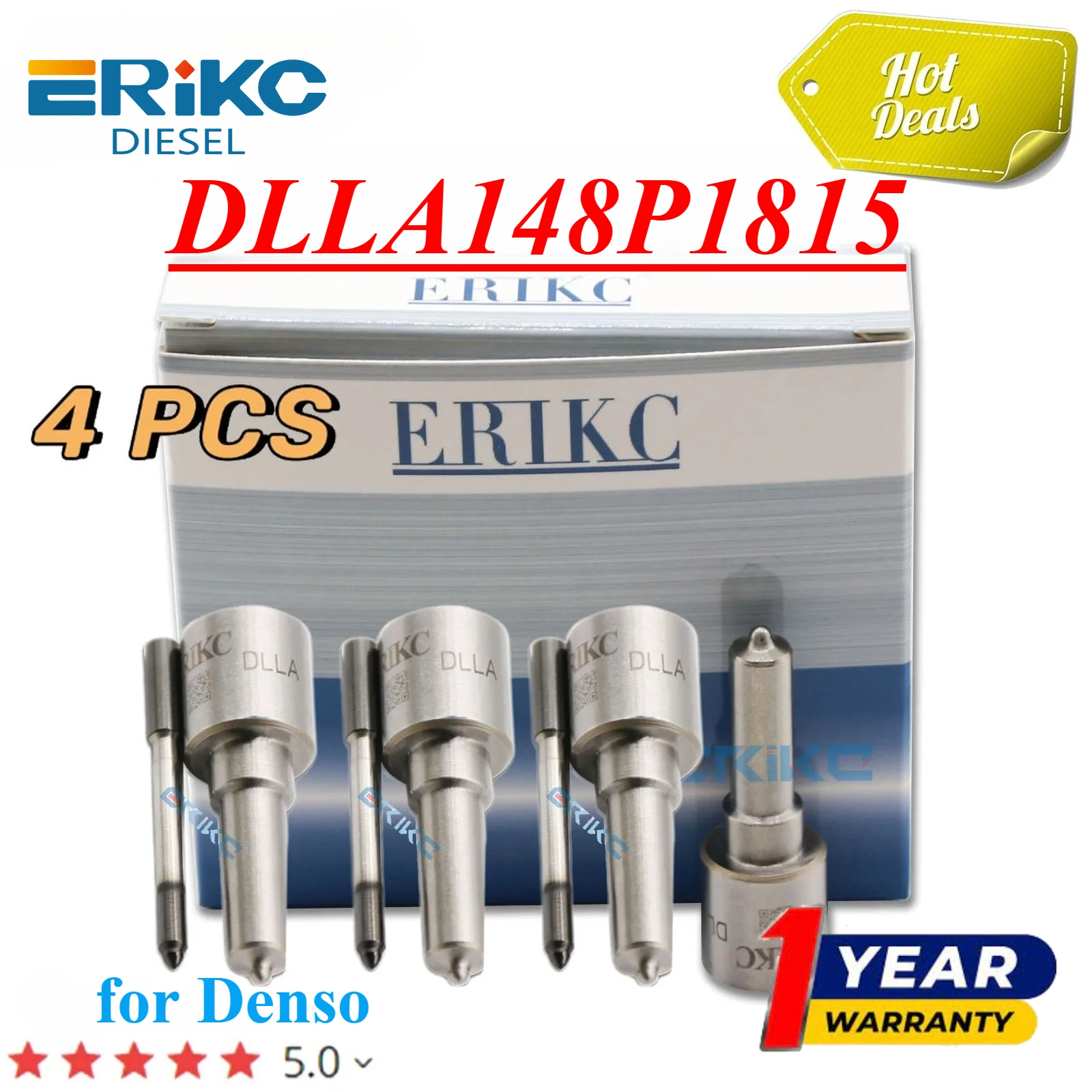 

Запасные части ERIKC Common Rail, сопло DLLA148P1815 OEM 0433 172 108 ДЛЯ 0445120156 0445120290 YUICHAI L4700-1112100-A38