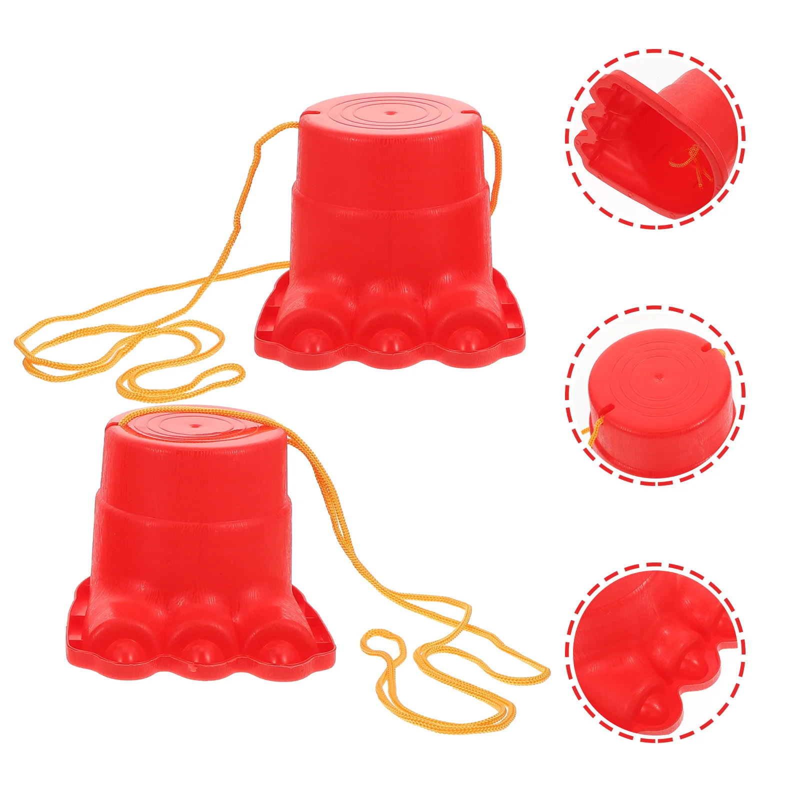 2 Pcs Big Feet Stilts Kids Outdoor Playset Toys for outside Children's Interactive Adorable Creative Balance