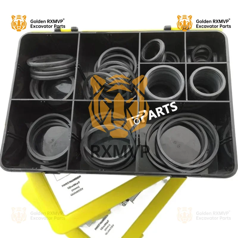 For 4c-4784 D Ring Kit 4c4784 D-ring Seals Box For 1p3706 1p3705 1p3702 1p3700 1p3704 1p3703 1p3709 1p3708 1p3707 Excavator