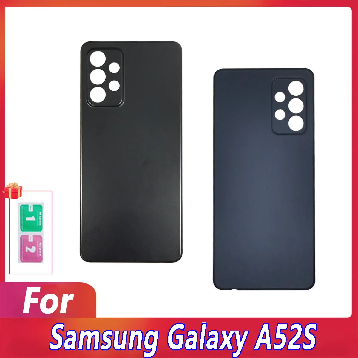 A+++Back Cover Battery For Samsung Galaxy A52S Back Cover Battery Case Housing Rear Door Cover Case No Camera Lens