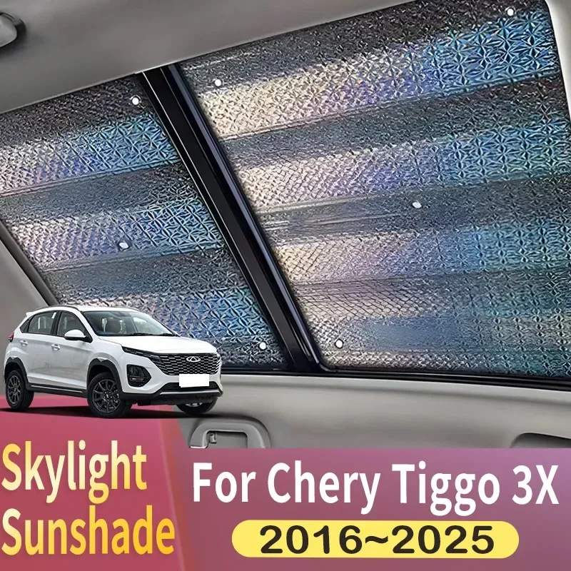 

Sunroof Sunshade Suitable For Chery Tiggo 3X MVM X22 2016~2025 2023 2024 Car Panoramic Roof Heat Shield Window Sunshade Anti-UV