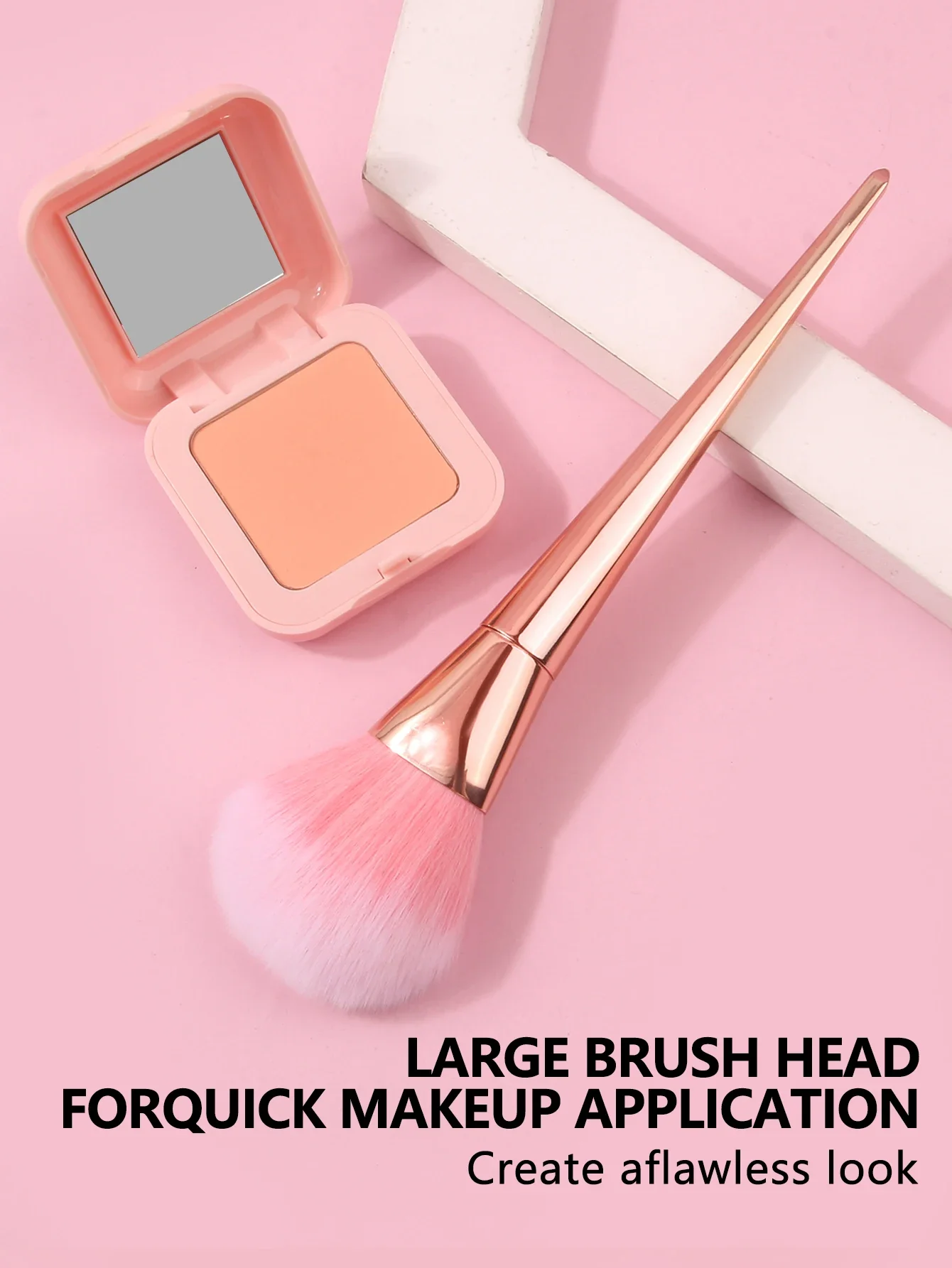 シングル超大型ふわふわパウダーブラシソフトパウダーブラッシャーブラシセットメイクブラシメイクアップアーティストのための多機能ブラシ