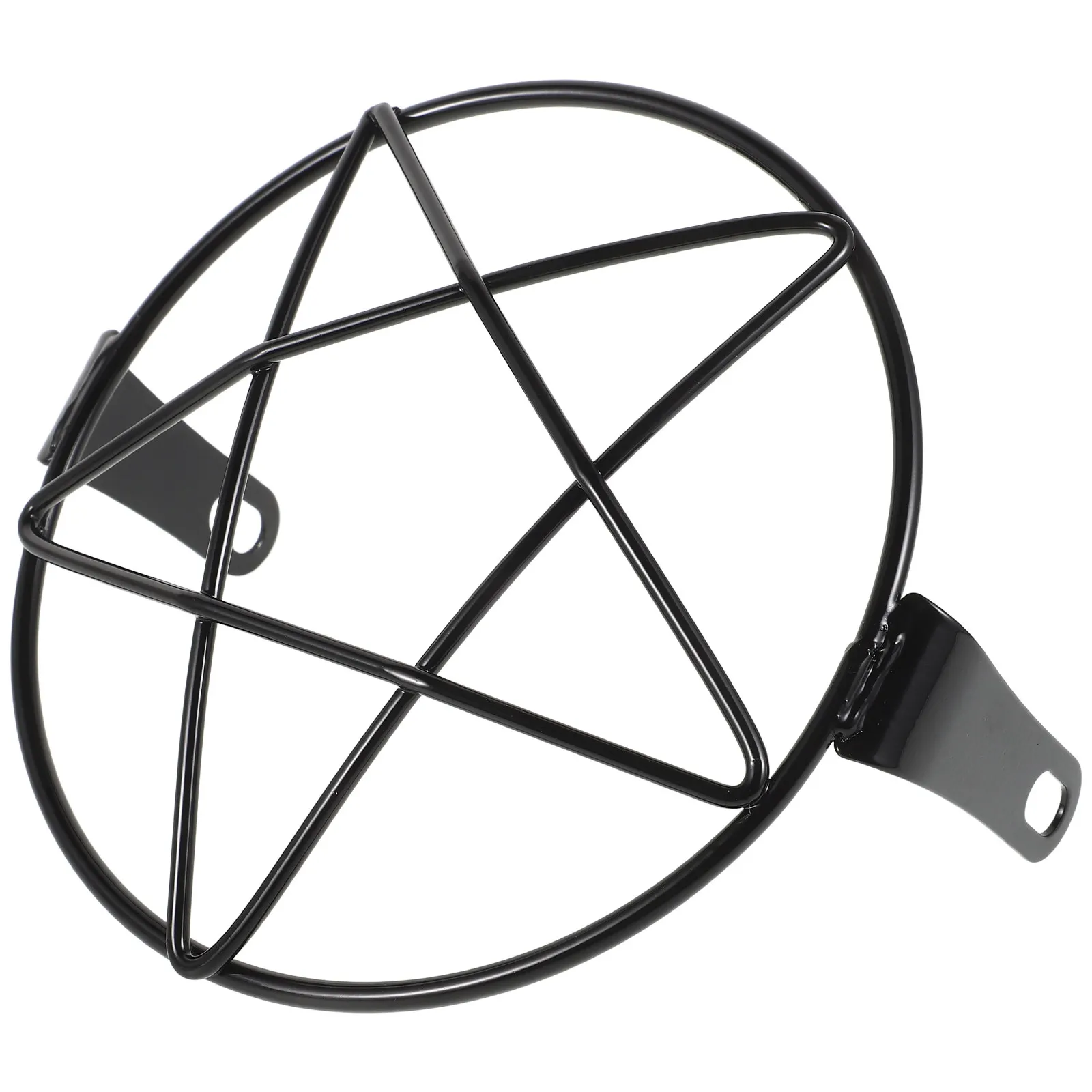 

Motorcycle Five-Point Headlight Grill Cover Retro Style Protector Guard Vintage Design Round Headlight Screen