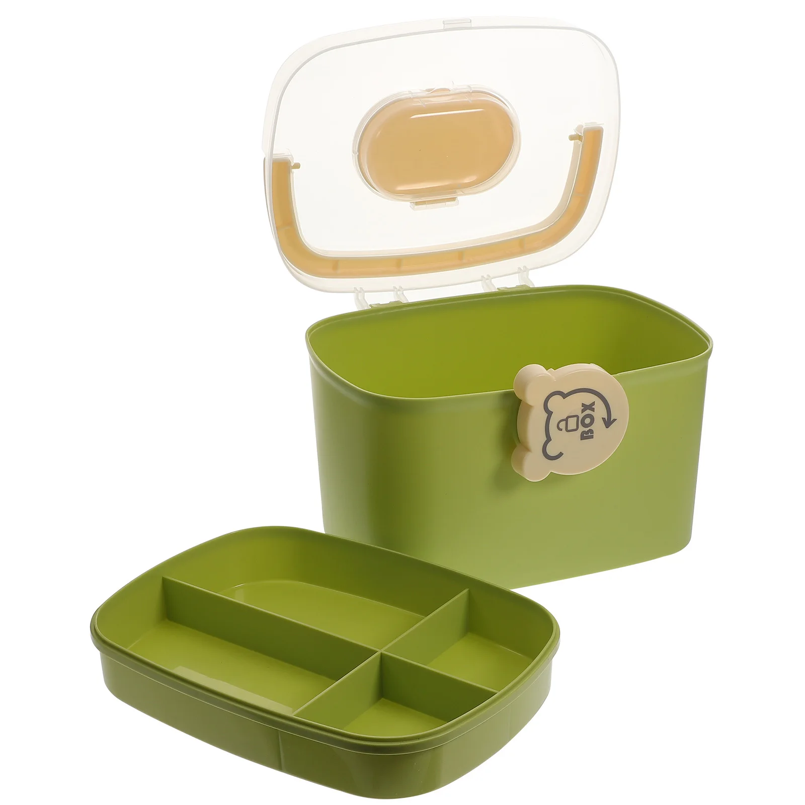 صندوق طبي بسعة كبيرة، منظم تخزين متين، حقيبة طبية خفيفة الوزن، صندوق إسعافات أولية محمول، مقبض مريح للسلامة #4