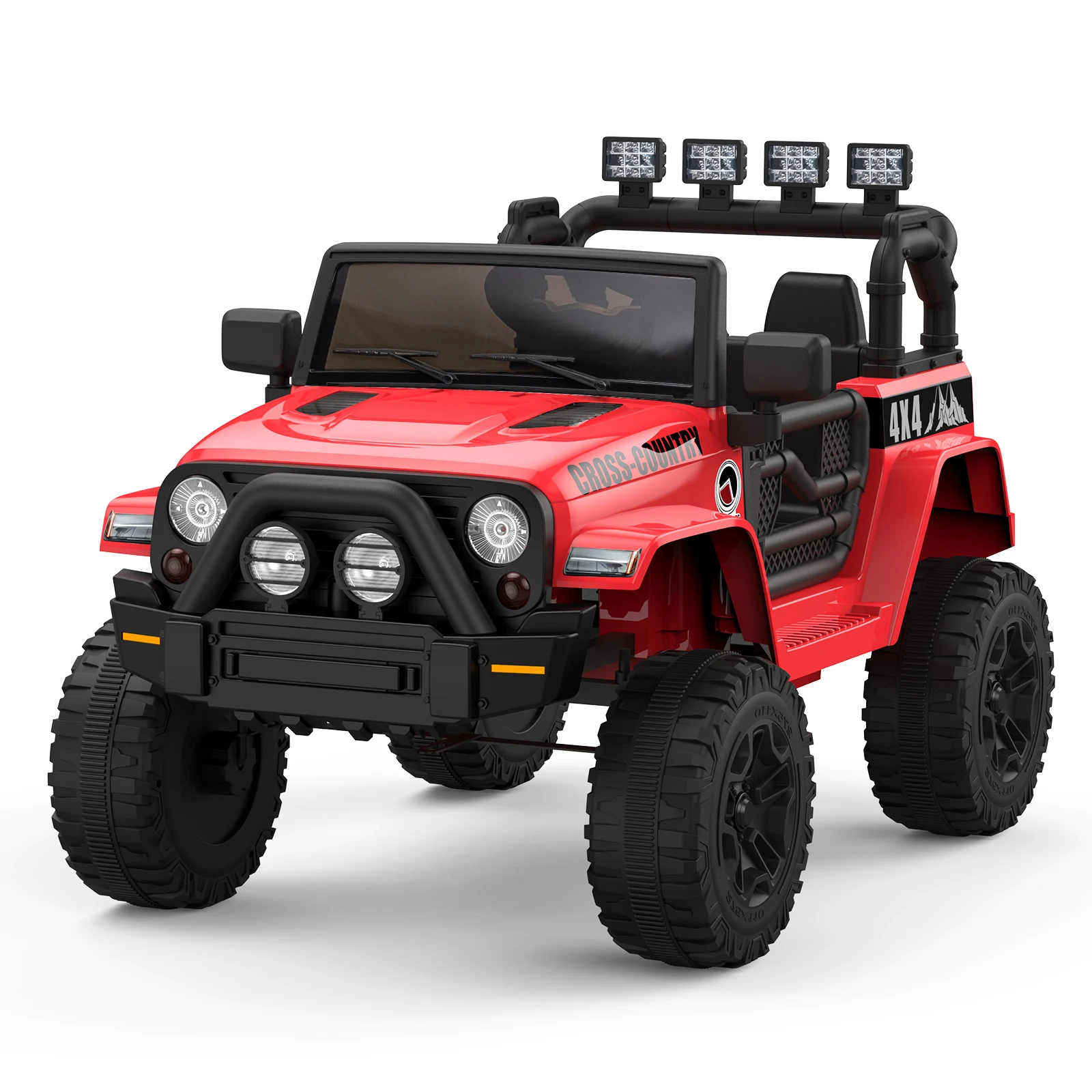 Electric Off-Road Kids Ride-On Car with Parent Remote Control - 4x4 Four-Wheel Drive