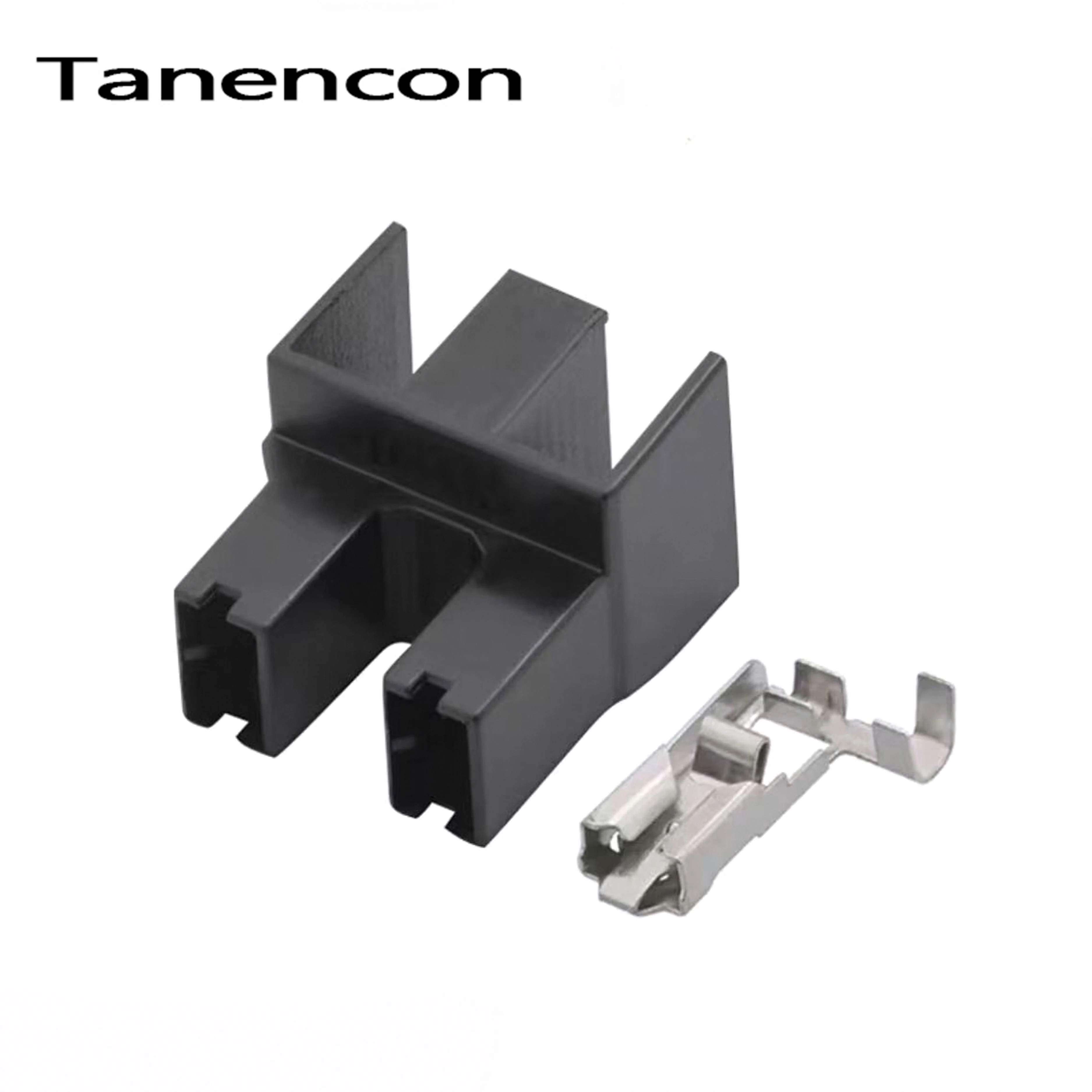 1 Set 2 Pin 6.3mm Car Flag Wire Connector Sheath Automotive Low Beam H7 Lamp Holder LED Headlight Socket