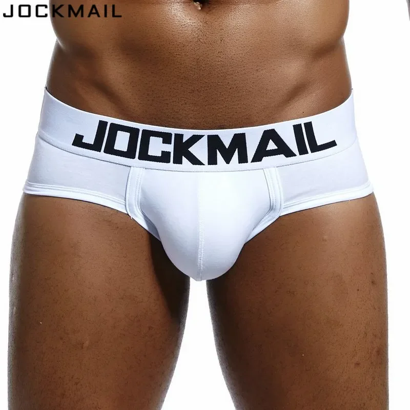 JOCKMAIL Brand Mens Underwear briefs Sexy cuecas calzoncillos hombre slip Gay Sleepwear Breathable Cotton Male Panties shorts